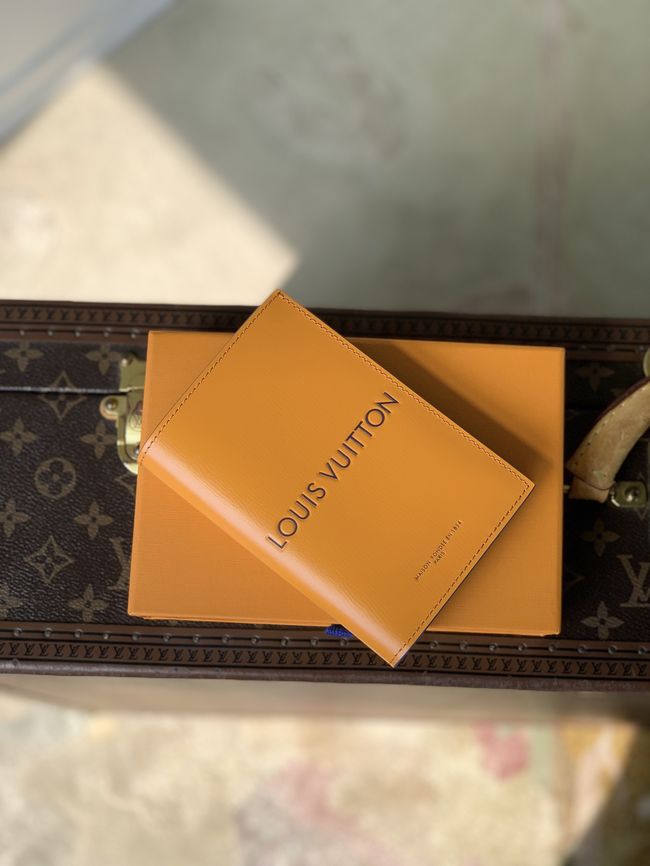 Louis Vuitton Passport Cover M2A444 Saffron Louis Vuitton Passport Cover M2A444 Saffron