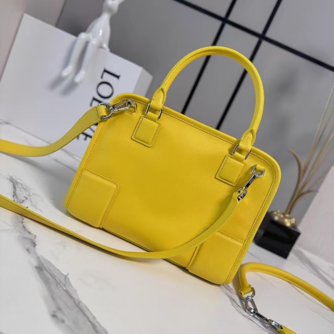 Loewe Top Handle Original Leather Bag L50231 Yellow