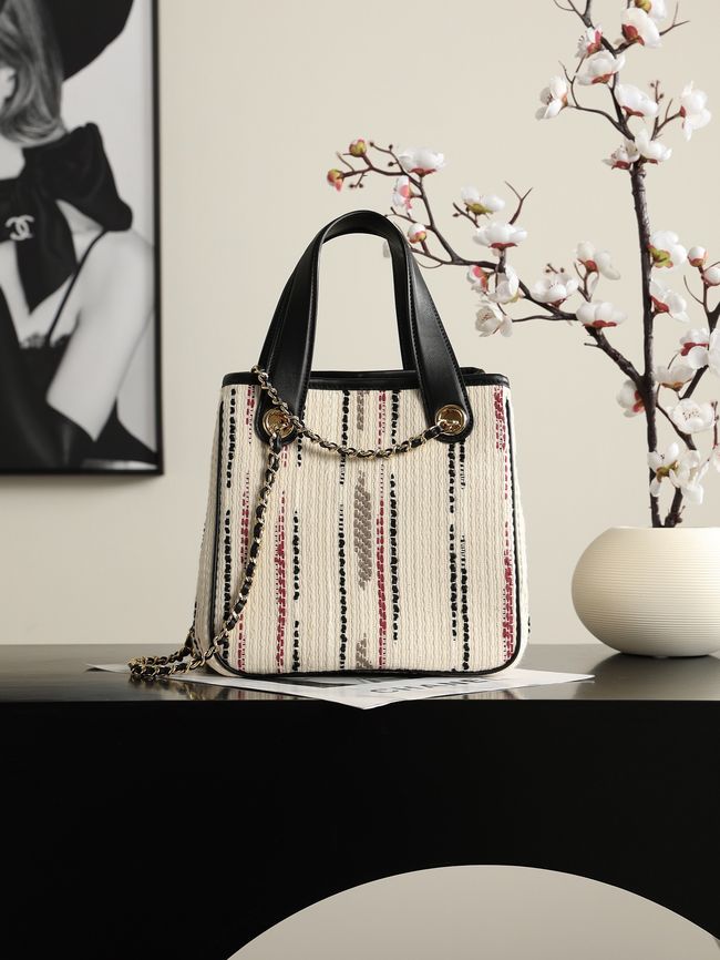 Chanel Mini Shopping Bag AS6199 White Chanel Mini Shopping Bag AS6199 White
