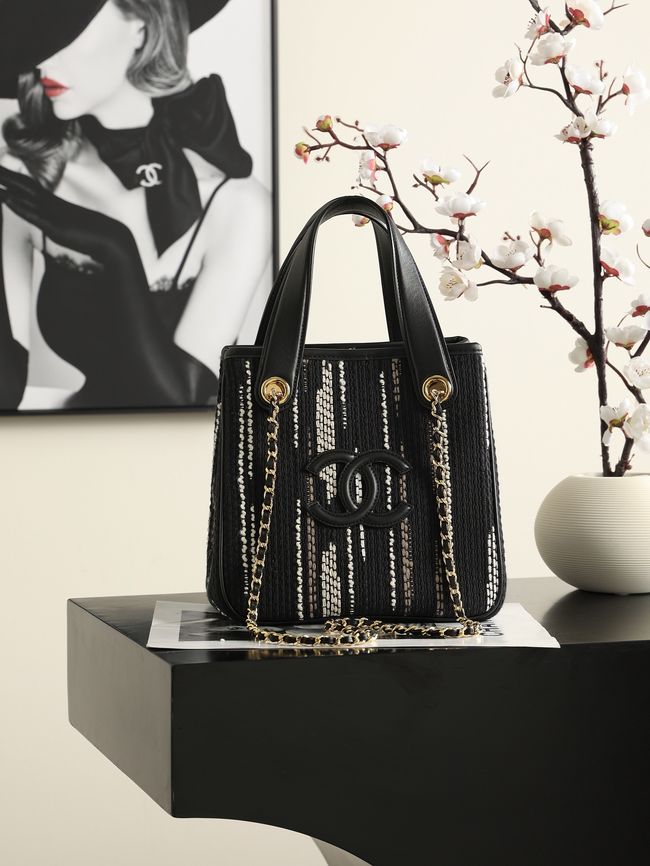 Chanel Mini Shopping Bag AS6199 black Chanel Mini Shopping Bag AS6199 black