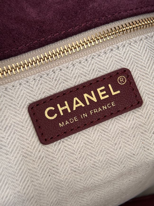 Chanel Shopping Bag AS6475 Burgundy Chanel Shopping Bag AS6475 Burgundy
