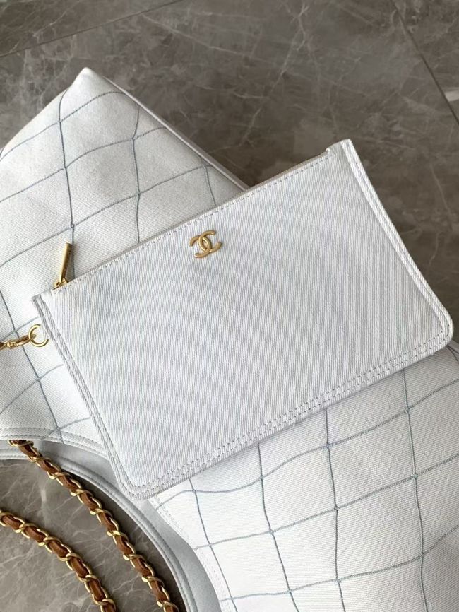 Chanel Shopping Bag AS6475 sky Blue Chanel Shopping Bag AS6475 sky Blue