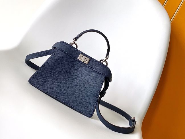 FENDI Peekaboo ISeeU Petite bag 8BN335A dark blue