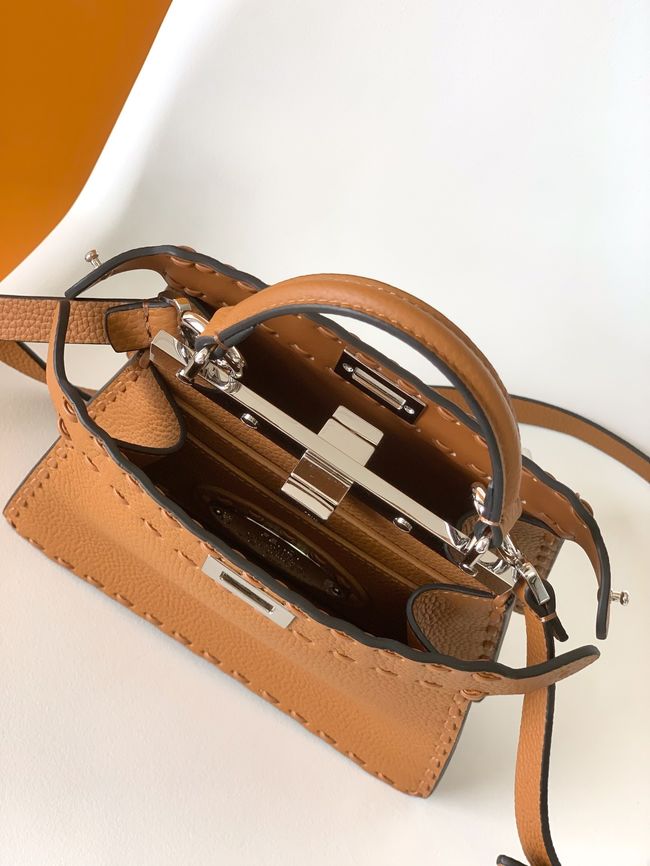 FENDI Peekaboo ISeeU Petite bag 8BN335A Brown FENDI Peekaboo ISeeU Petite bag 8BN335A Brown