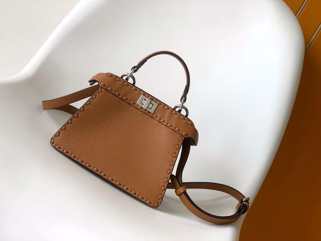 FENDI Peekaboo ISeeU Petite bag 8BN335A Brown FENDI Peekaboo ISeeU Petite bag 8BN335A Brown