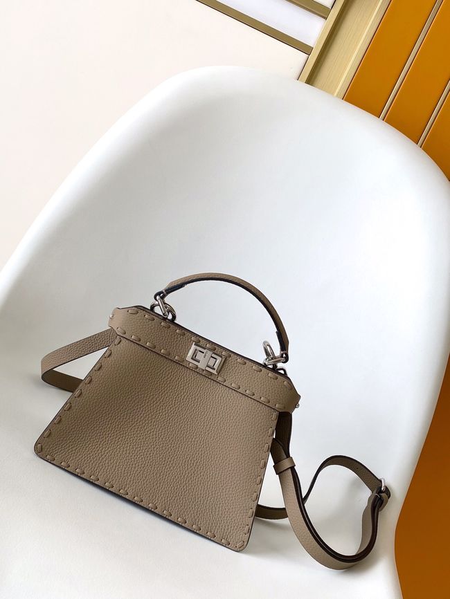 FENDI Peekaboo ISeeU Petite bag 8BN335A gray FENDI Peekaboo ISeeU Petite bag 8BN335A gray