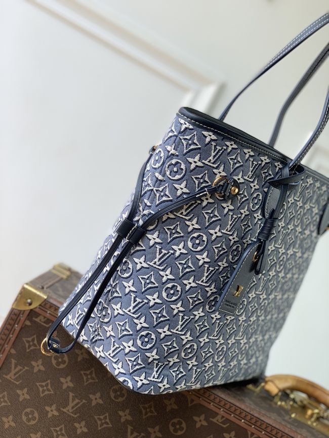 Louis Vuitton New Neverfull MM M2A096 Bleu Louis Vuitton New Neverfull MM M2A096 Bleu