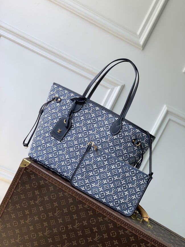 Louis Vuitton New Neverfull MM M2A096 Bleu Louis Vuitton New Neverfull MM M2A096 Bleu
