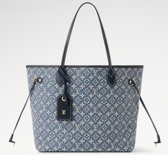 Louis Vuitton New Neverfull MM M2A096 Bleu Louis Vuitton New Neverfull MM M2A096 Bleu