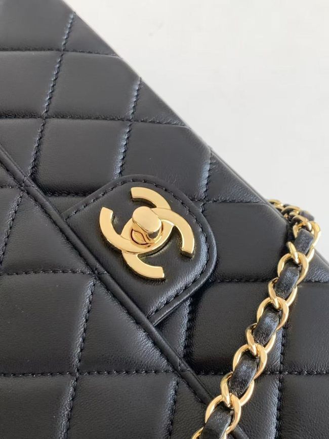 Chanel Flap Bag Lambskin AS6568 black Chanel Flap Bag Lambskin AS6568 black