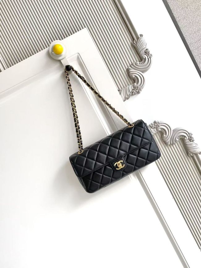Chanel Flap Bag Lambskin AS6568 black Chanel Flap Bag Lambskin AS6568 black
