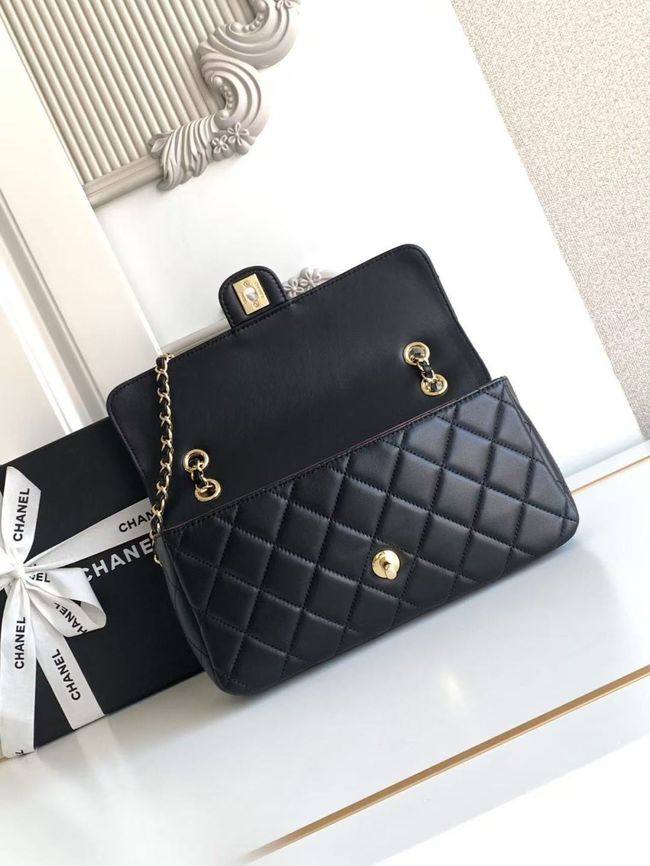 Chanel Flap Bag Lambskin AS6568 black Chanel Flap Bag Lambskin AS6568 black