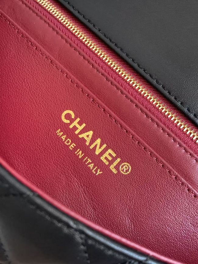 Chanel Flap Bag Lambskin AS6568 black Chanel Flap Bag Lambskin AS6568 black