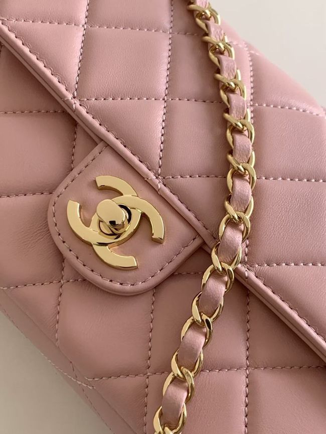 Chanel Flap Bag Lambskin AS6568 pink Chanel Flap Bag Lambskin AS6568 pink
