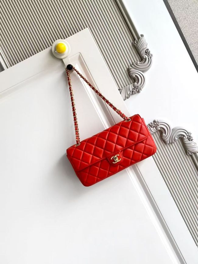 Chanel Flap Bag Lambskin AS6568 red Chanel Flap Bag Lambskin AS6568 red