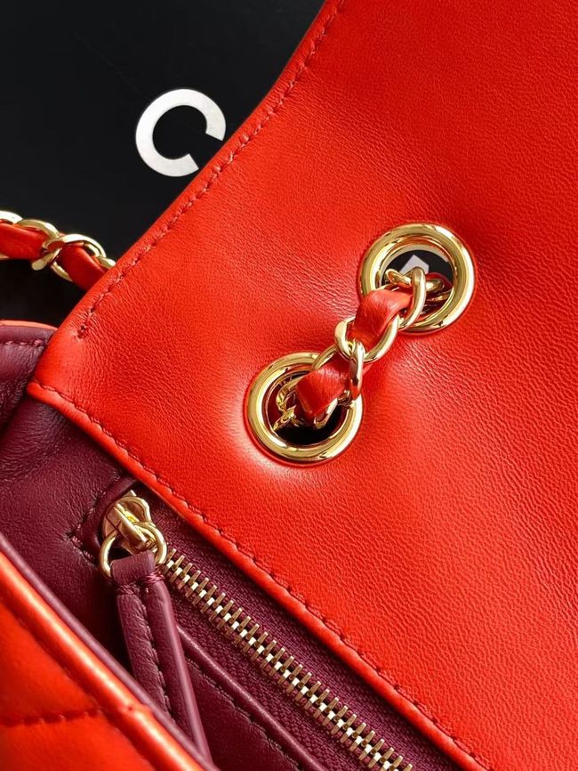 Chanel Flap Bag Lambskin AS6568 red Chanel Flap Bag Lambskin AS6568 red