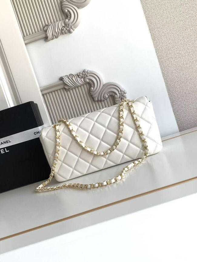 Chanel Flap Bag Lambskin AS6568 white