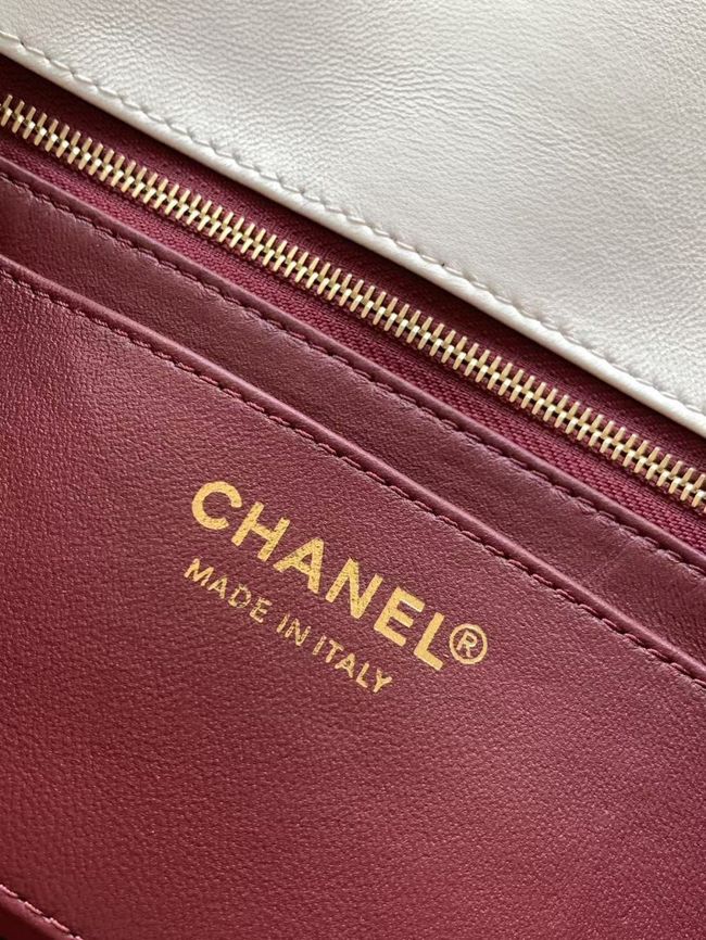 Chanel Flap Bag Lambskin AS6568 white