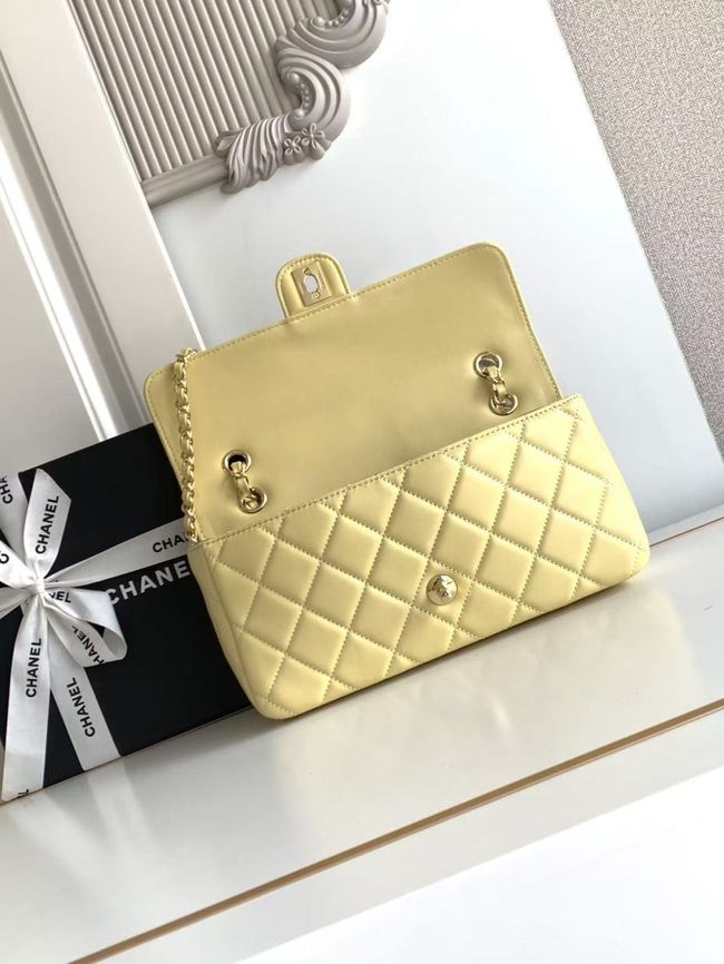 Chanel Flap Bag Lambskin AS6568 yellow