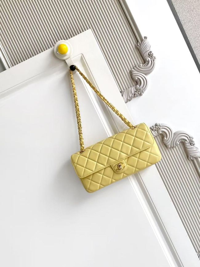 Chanel Flap Bag Lambskin AS6568 yellow