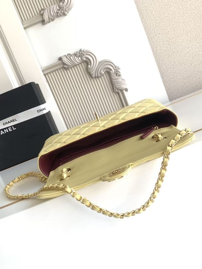 Chanel Flap Bag Lambskin AS6568 yellow