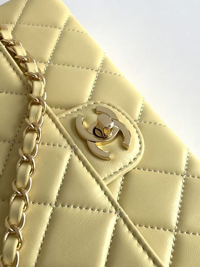 Chanel Flap Bag Lambskin AS6568 yellow