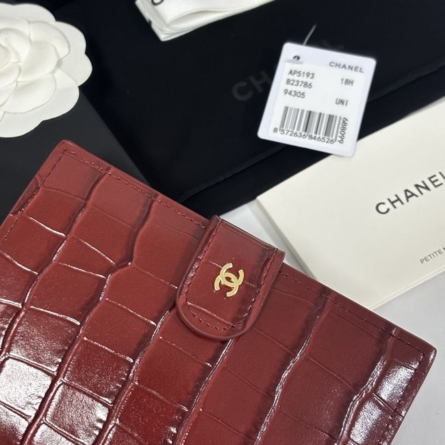 Chanel Passport Holder AP5193 Burgundy Chanel Passport Holder AP5193 Burgundy