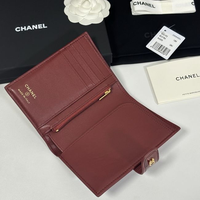 Chanel Passport Holder AP5193 Burgundy Chanel Passport Holder AP5193 Burgundy