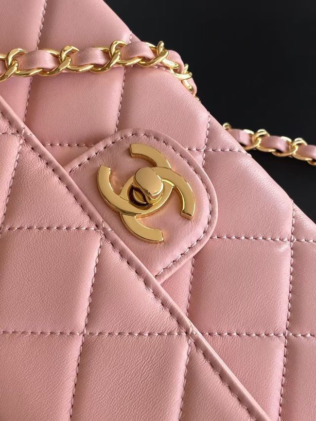 Chanel Small Flap Bag Lambskin AS6430 pink