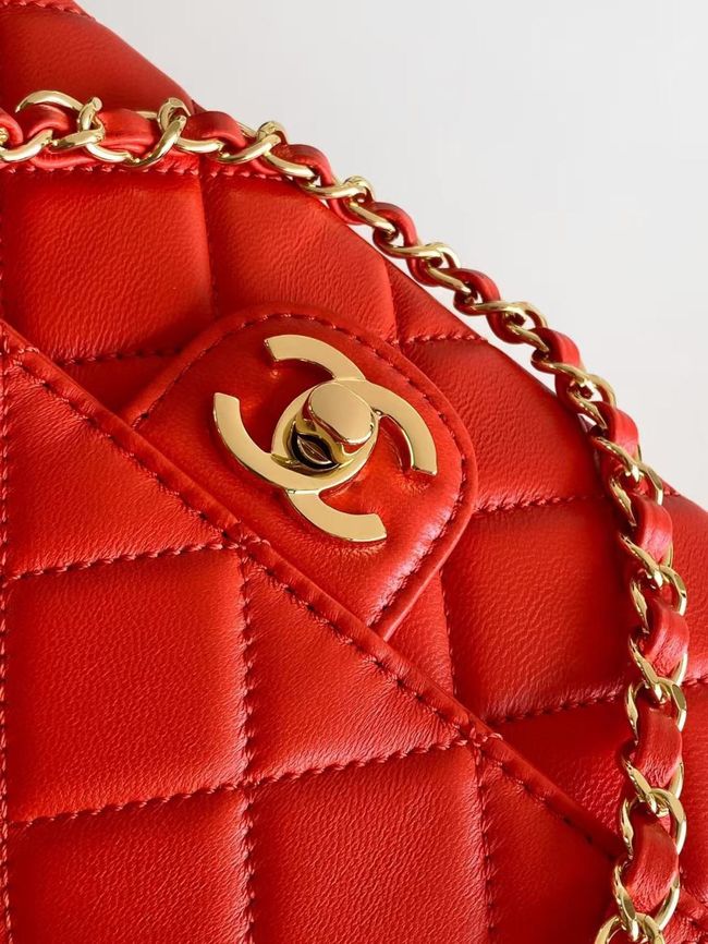 Chanel Small Flap Bag Lambskin AS6430 red