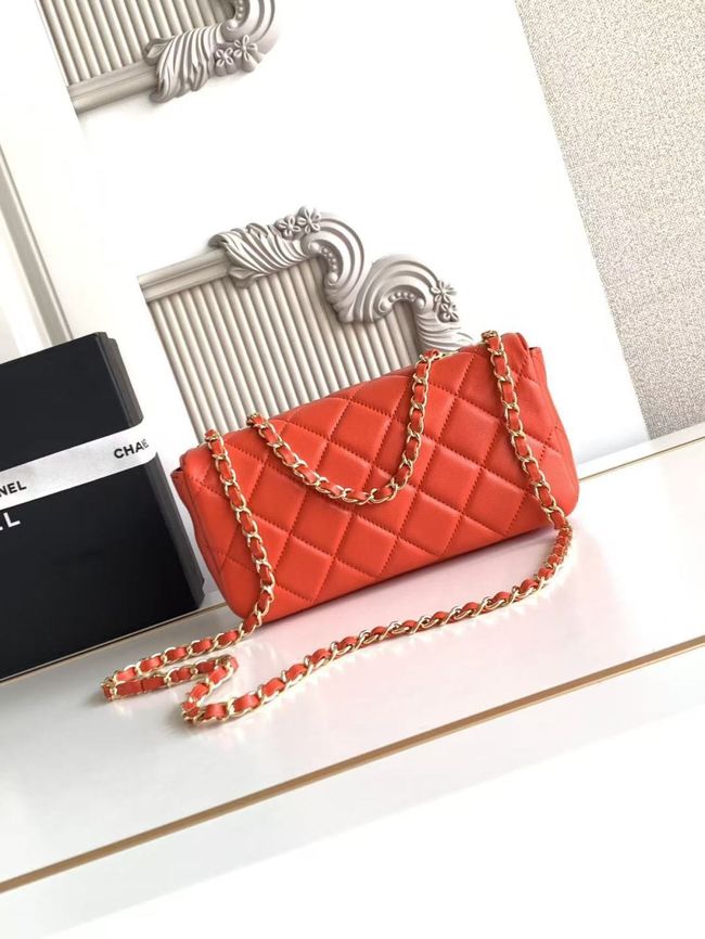Chanel Small Flap Bag Lambskin AS6430 red