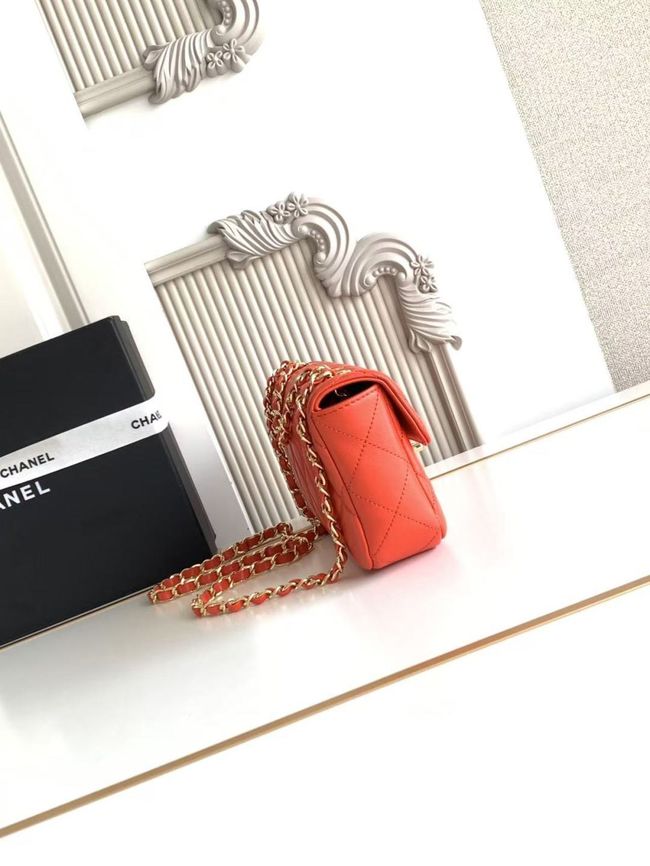 Chanel Small Flap Bag Lambskin AS6430 red