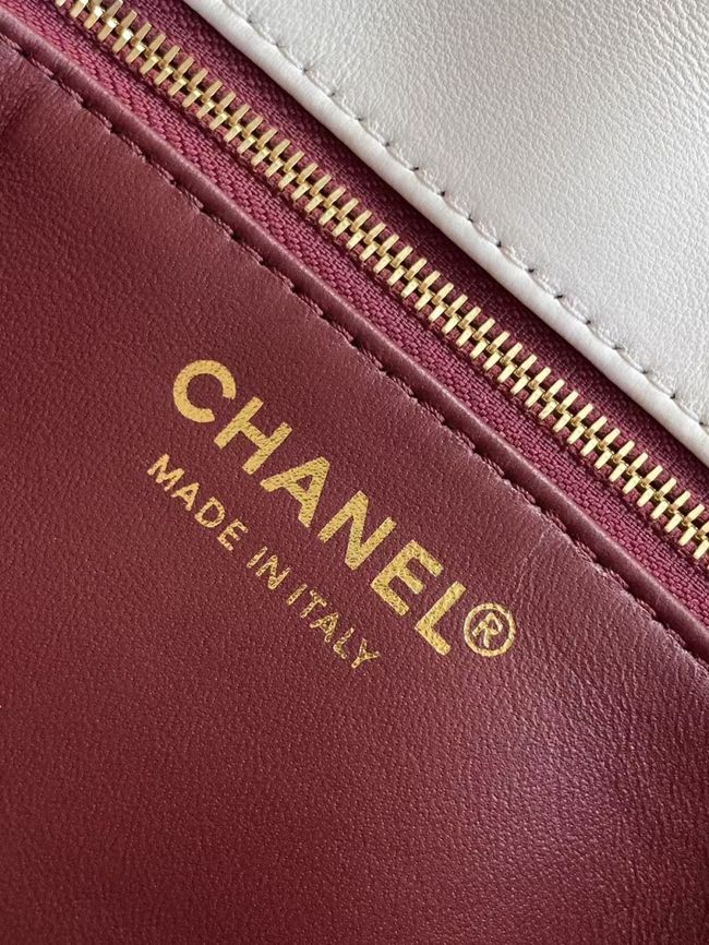 Chanel Small Flap Bag Lambskin AS6430 white