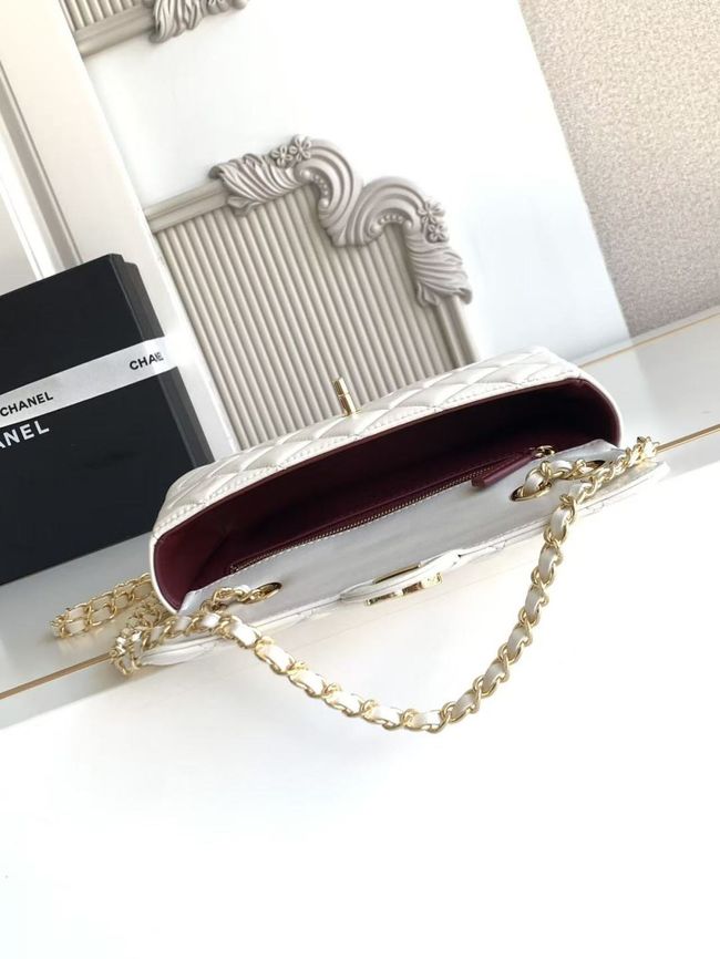 Chanel Small Flap Bag Lambskin AS6430 white