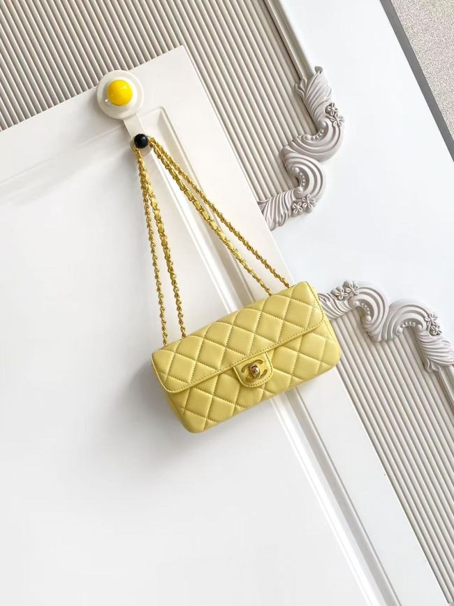 Chanel Small Flap Bag Lambskin AS6430 yellow