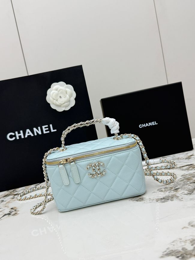 Chanel Vanity with Chain AP5182 light blue Chanel Vanity with Chain AP5182 light blue