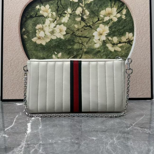Gucci GG Marmont pouch with strap A006X2 white Gucci GG Marmont pouch with strap A006X2 white