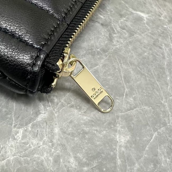 Gucci GG Marmont pouch with strap B006X2 black Gucci GG Marmont pouch with strap B006X2 black