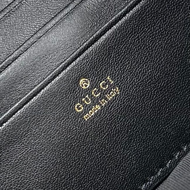 Gucci GG Marmont pouch with strap B006X2 black Gucci GG Marmont pouch with strap B006X2 black
