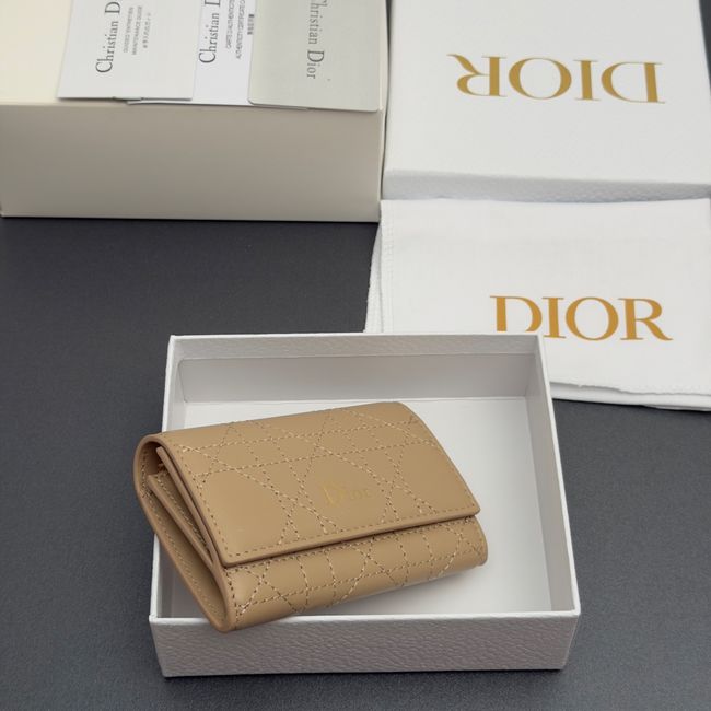 Lady Dior Dahlia Wallet S4602 apricot