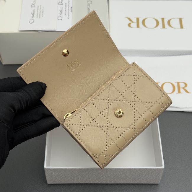 Lady Dior Dahlia Wallet S4602 apricot