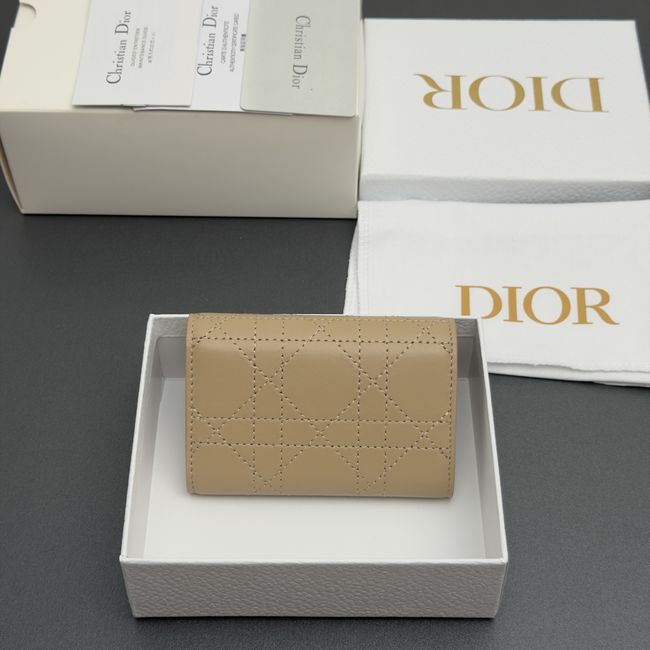 Lady Dior Dahlia Wallet S4602 apricot