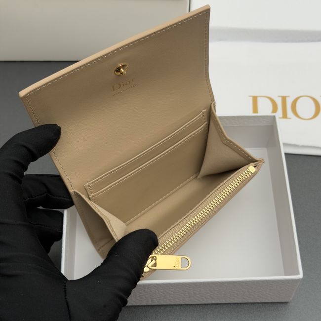 Lady Dior Dahlia Wallet S4602 apricot