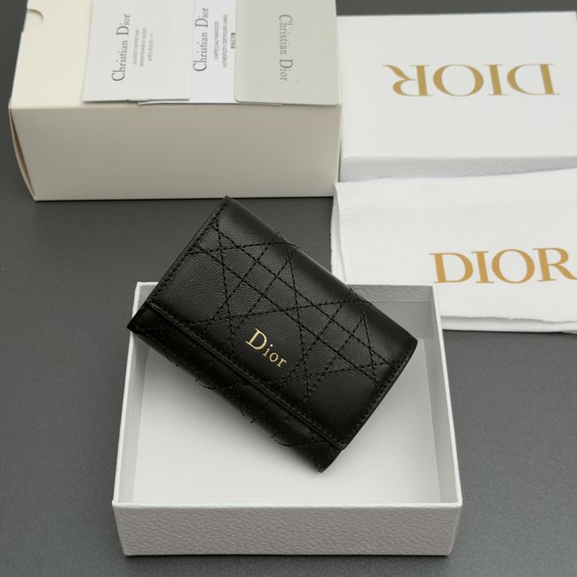 Lady Dior Dahlia Wallet S4602 black Lady Dior Dahlia Wallet S4602 black