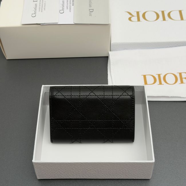 Lady Dior Dahlia Wallet S4602 black Lady Dior Dahlia Wallet S4602 black