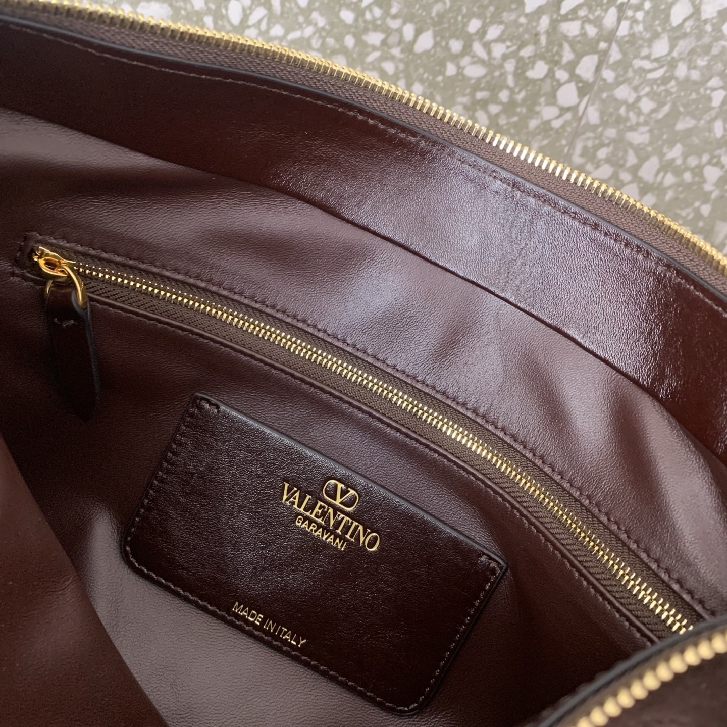 VALENTINO PANTHEA lambskin bag WB0S70 dark brown VALENTINO PANTHEA lambskin bag WB0S70 dark brown