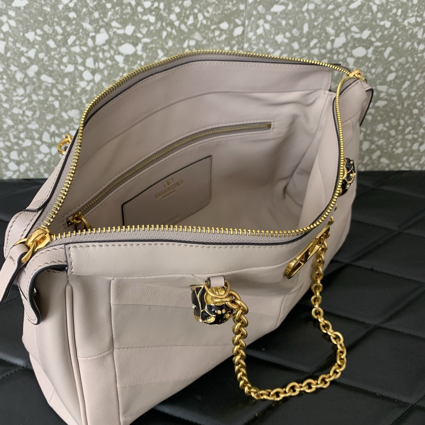 VALENTINO PANTHEA lambskin bag WB0S70 pink VALENTINO PANTHEA lambskin bag WB0S70 pink