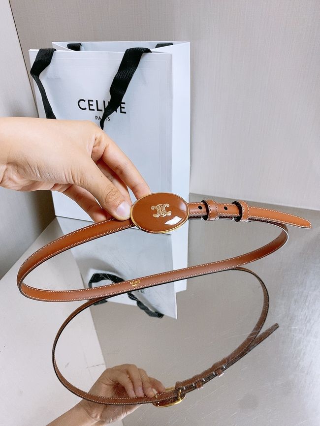 Celine ELLIPSE Belt 13 IN TAURILLON LEATHER WITH ENAMELLED BUCKLE P5706 brown Celine ELLIPSE Belt 13 IN TAURILLON LEATHER WITH ENAMELLED BUCKLE P5706 brown