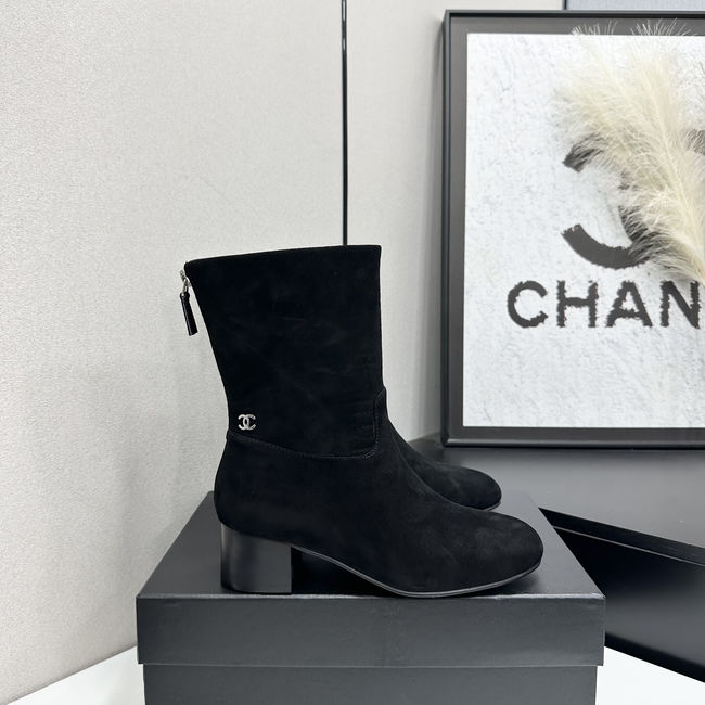 Chanel Mid-Calf Boots Suede 95410-2