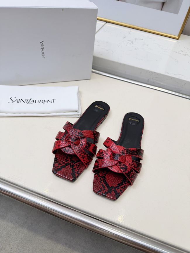 Saint Laurent tribute SANDALS in smooth leather 875936-7